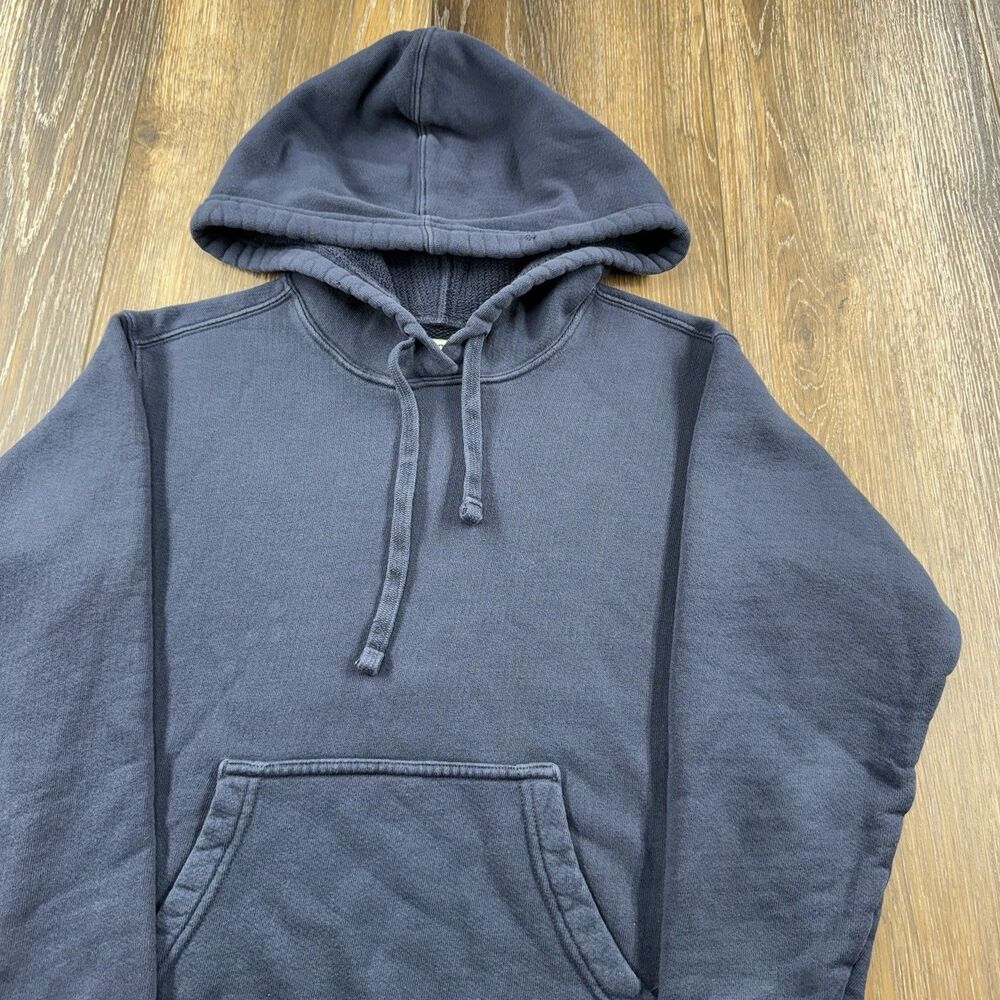 American Giant Hoodie Womens XS Navy Blue Sweatshirt USA Thick Heavy Pullover